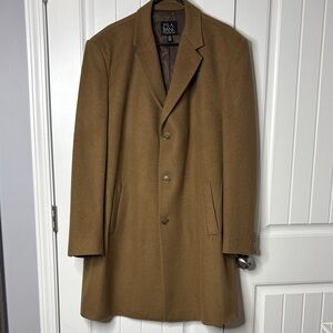 Jos. A. Bank wool trench coat, size 48 Regular